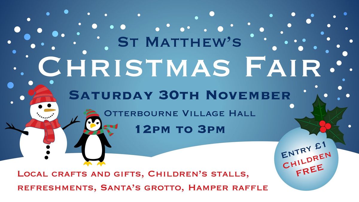 St Matthew\u2019s Christmas Fair 2024