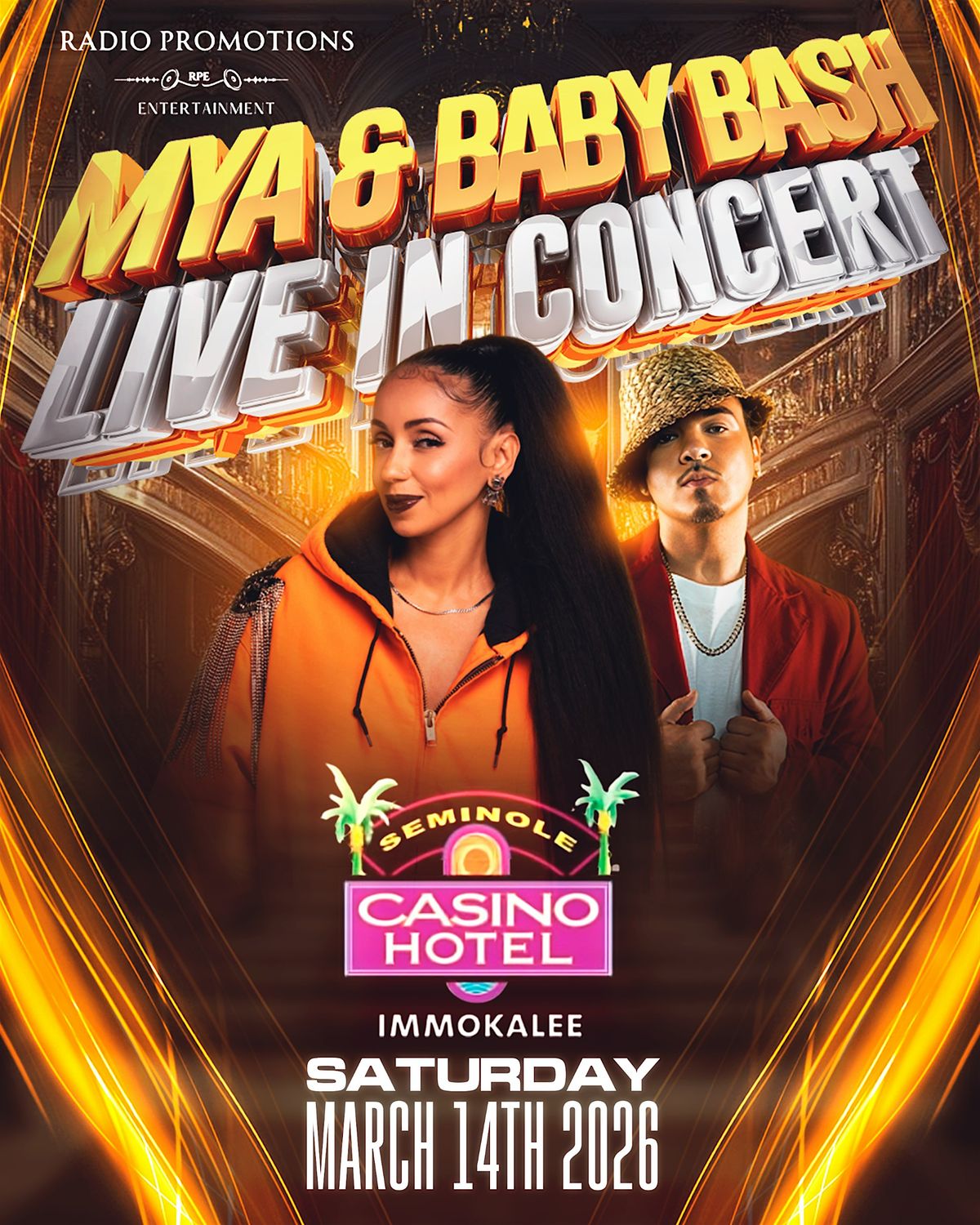 Mya & Baby Bash Live in Concert!, Seminole Casino Hotel Immokalee, 14 ...
