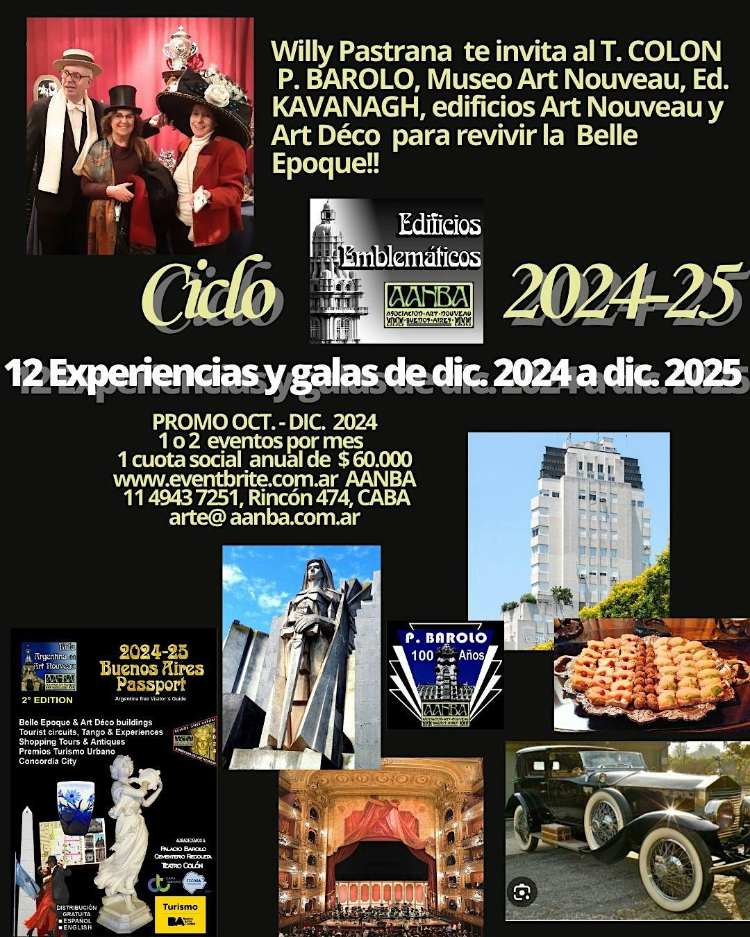 Ciclo AANBA de dic. 2024 a dic. 2025 en edif. KAVANAGH, T. COLON, P. BAROLO