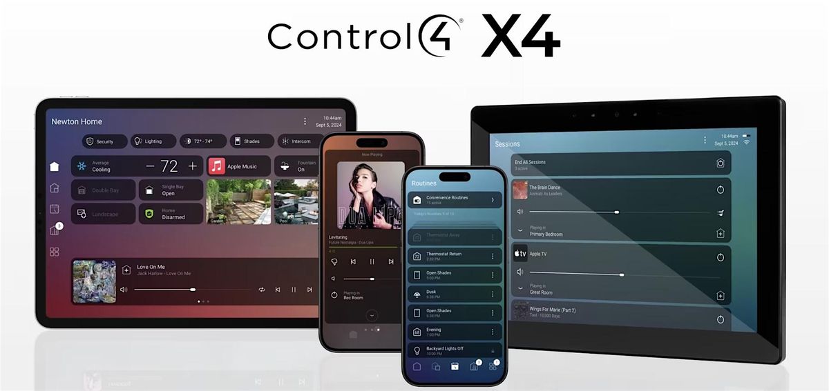 Control4 X4 Training \/ Stealth Acoustics - New Product Line