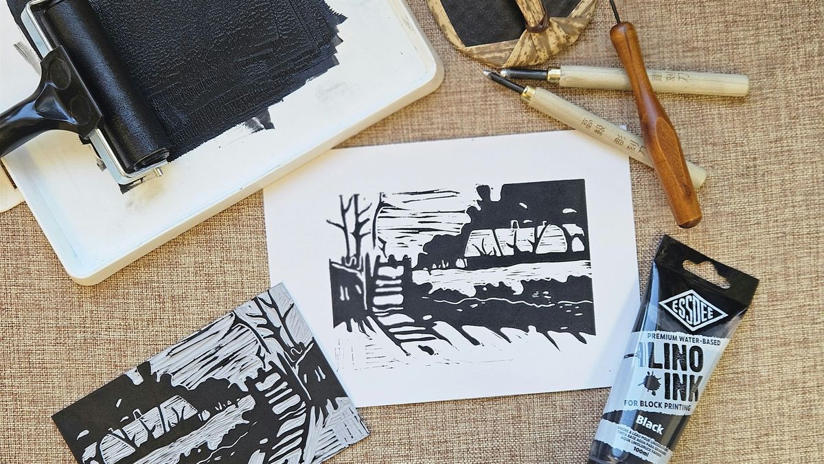 Lino Printing Workshop: Winter Landscape