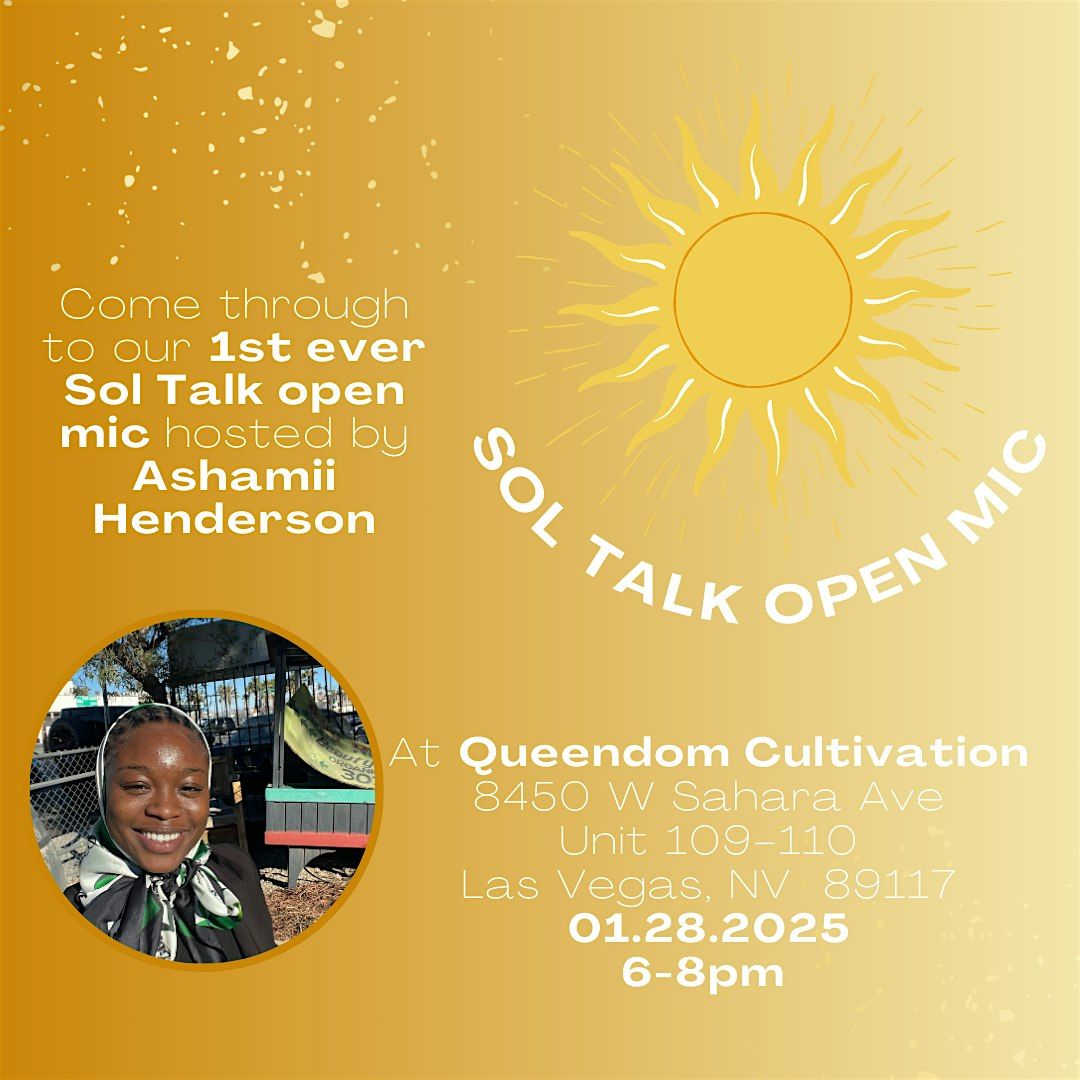 Sol Talk Open Mic