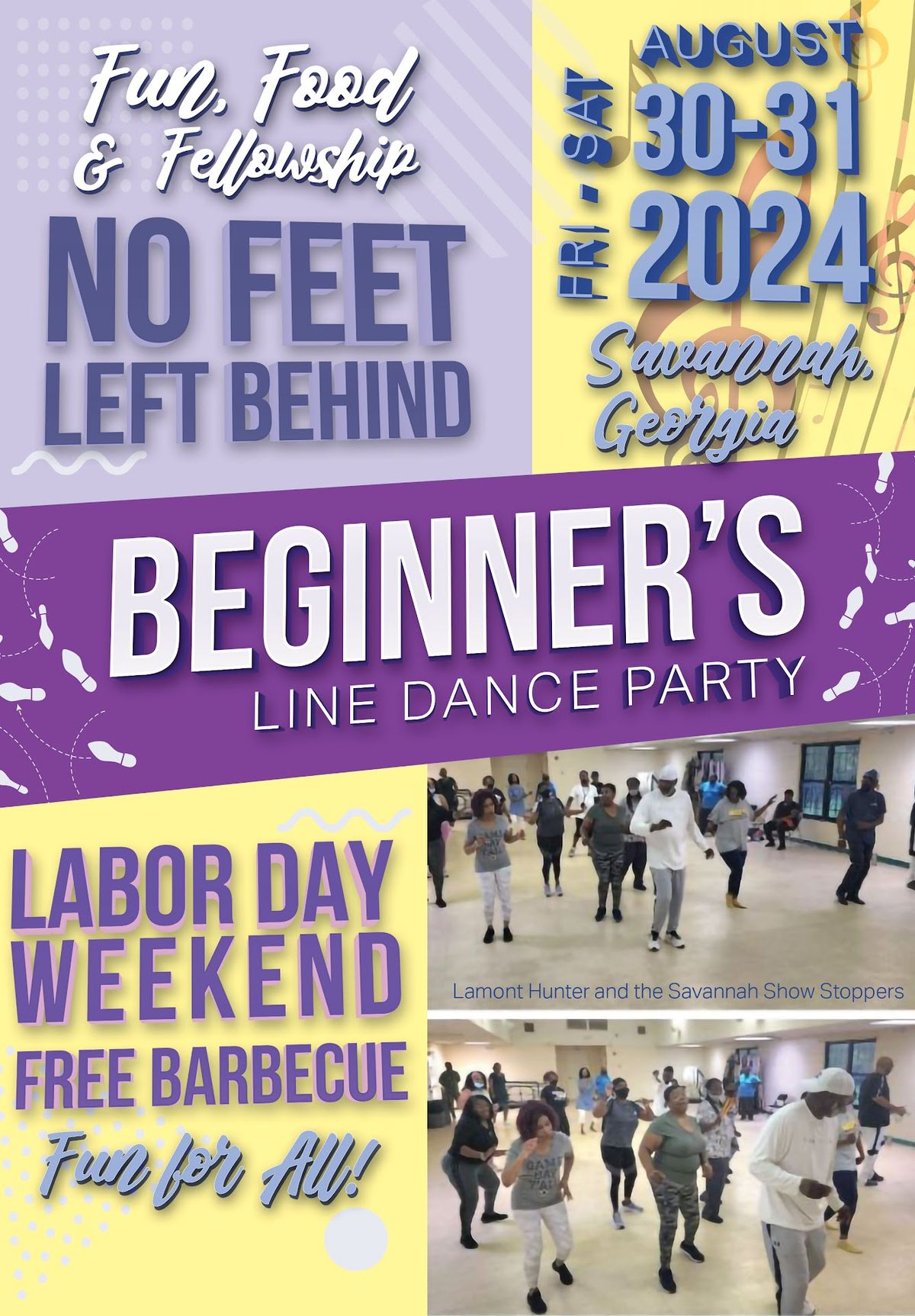 "No Feet Let Behind" Line Dance Party