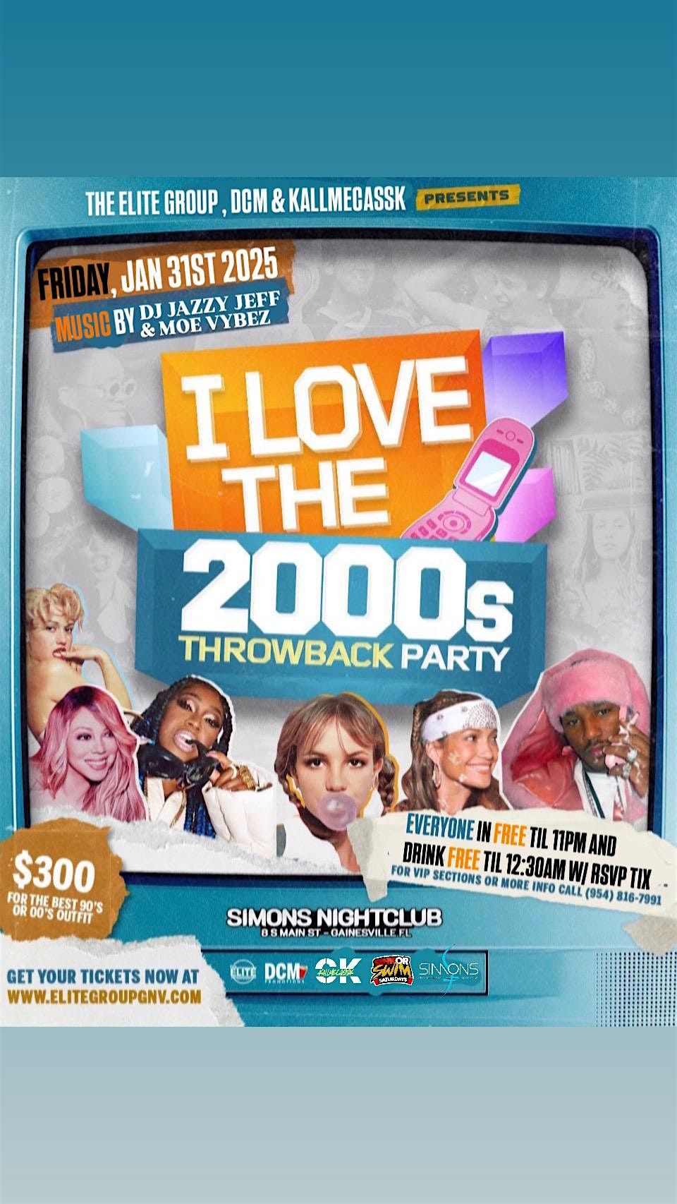 I LOVE THE 2000\u2019S THROWBACK PARTY