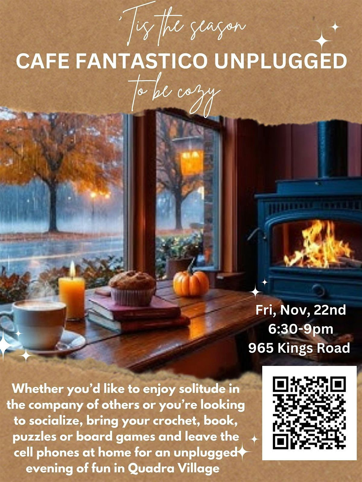 CAFE FANTASTICO UNPLUGGED: all ages offline gathering