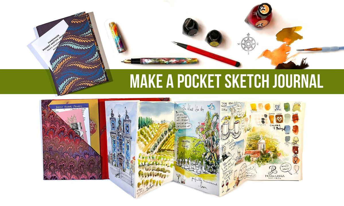 Make a Pocket Sketch Journal -  Orlando Pen Show          FRI or SAT