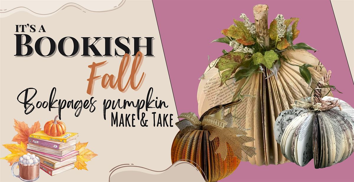 Book Pages Pumpkin Make & Take
