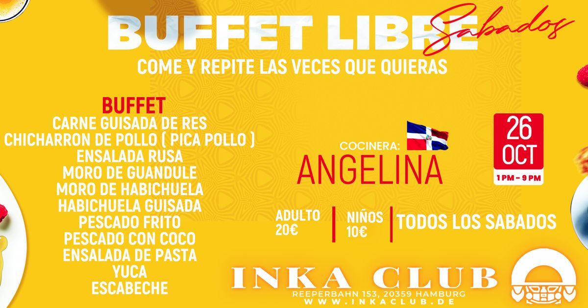 BUFFET LATINO LIBRE - INKA CLUB