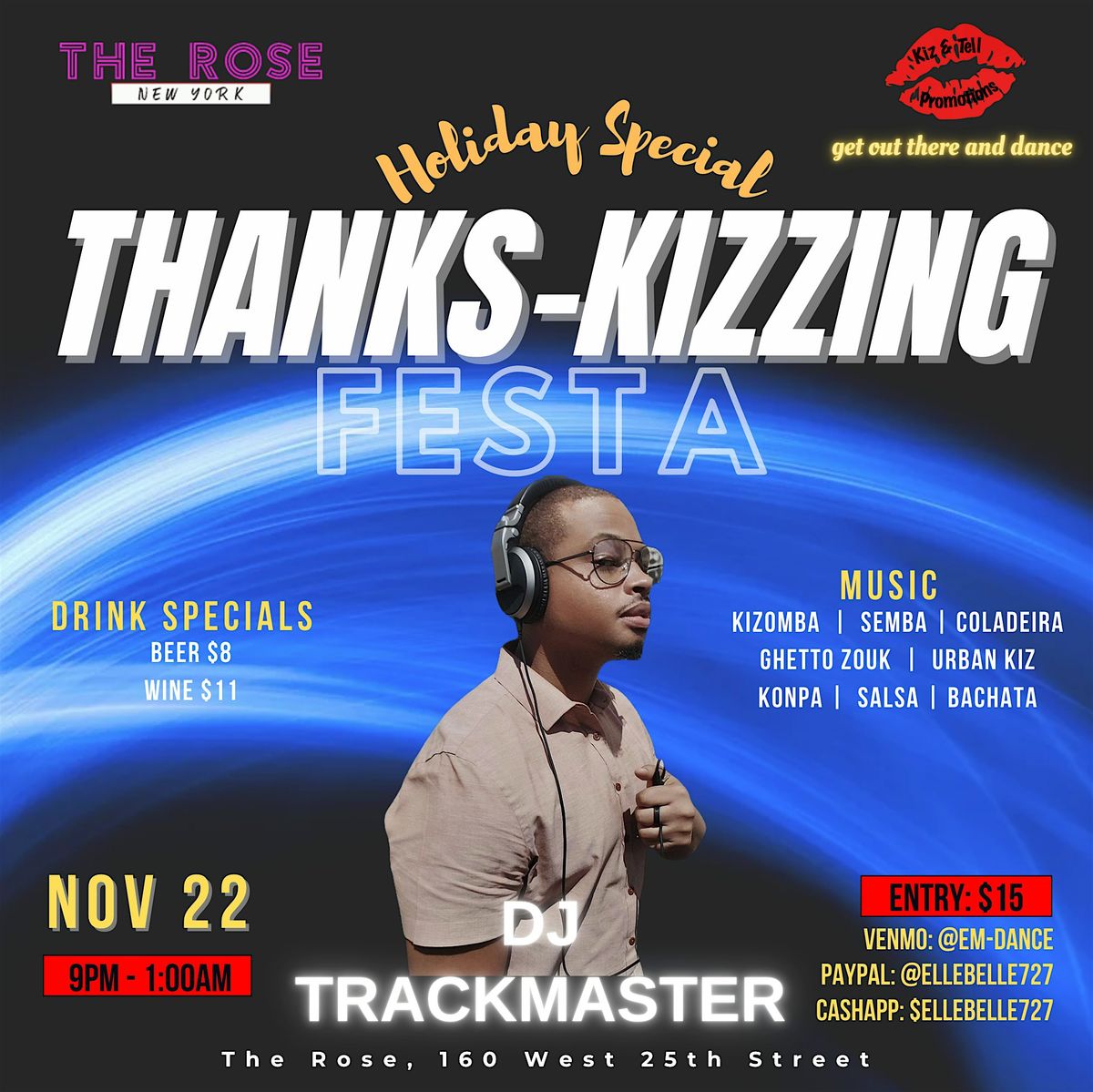 Thanks-Kizzing Festa (Holiday Special Kizomba Party) NYC