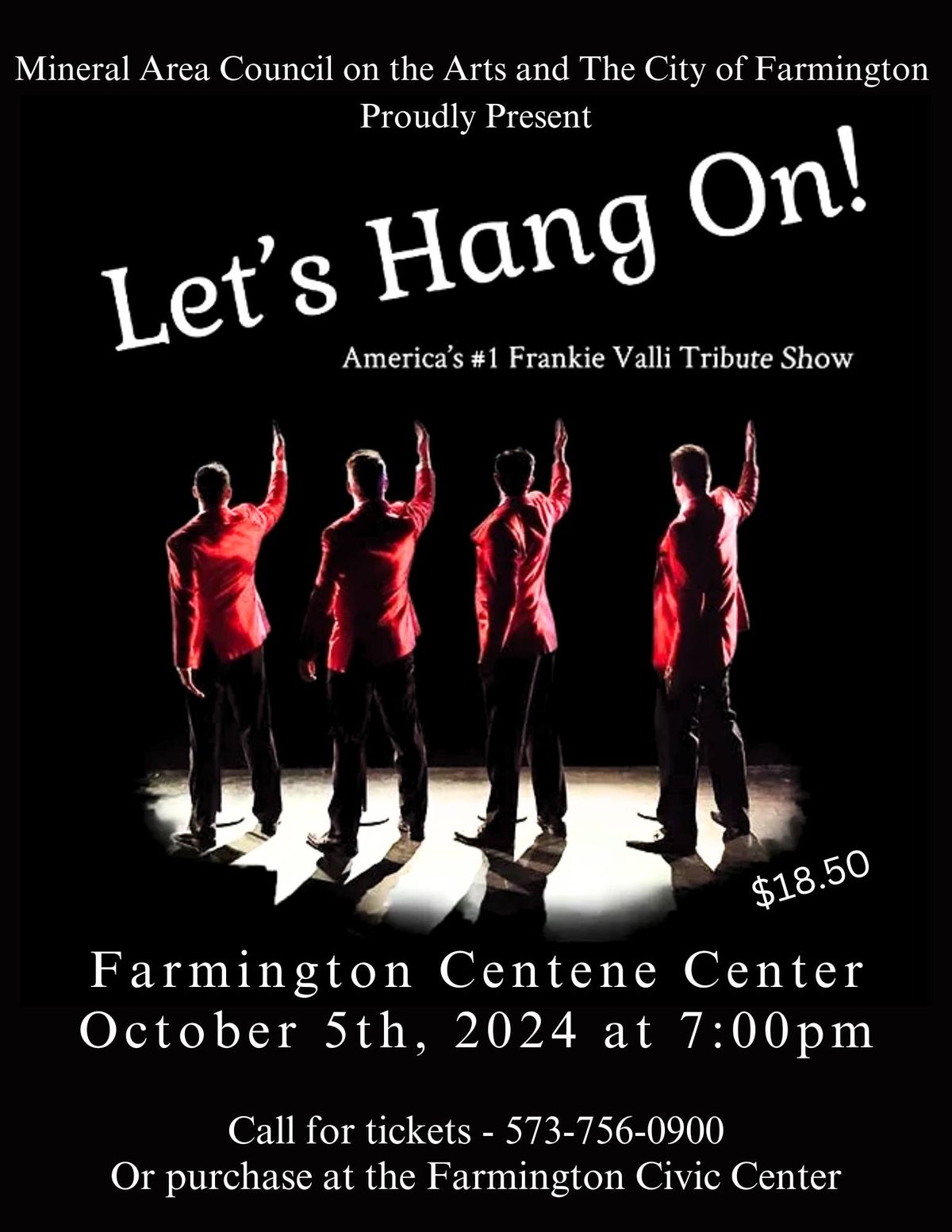 Let's Hang On! Frankie Valli Tribute Show