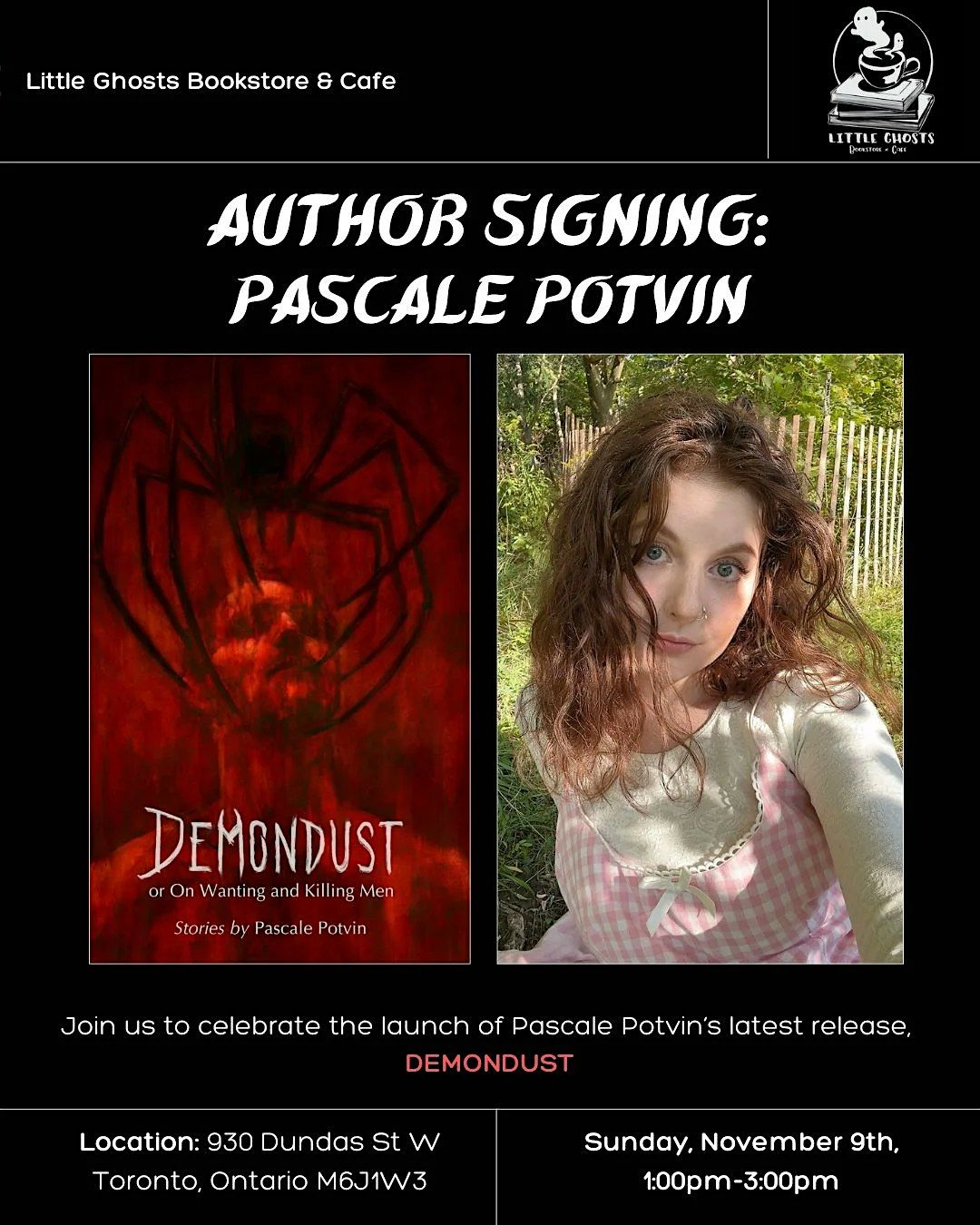 DEMONDUST - author signing and reading \/ book launch event