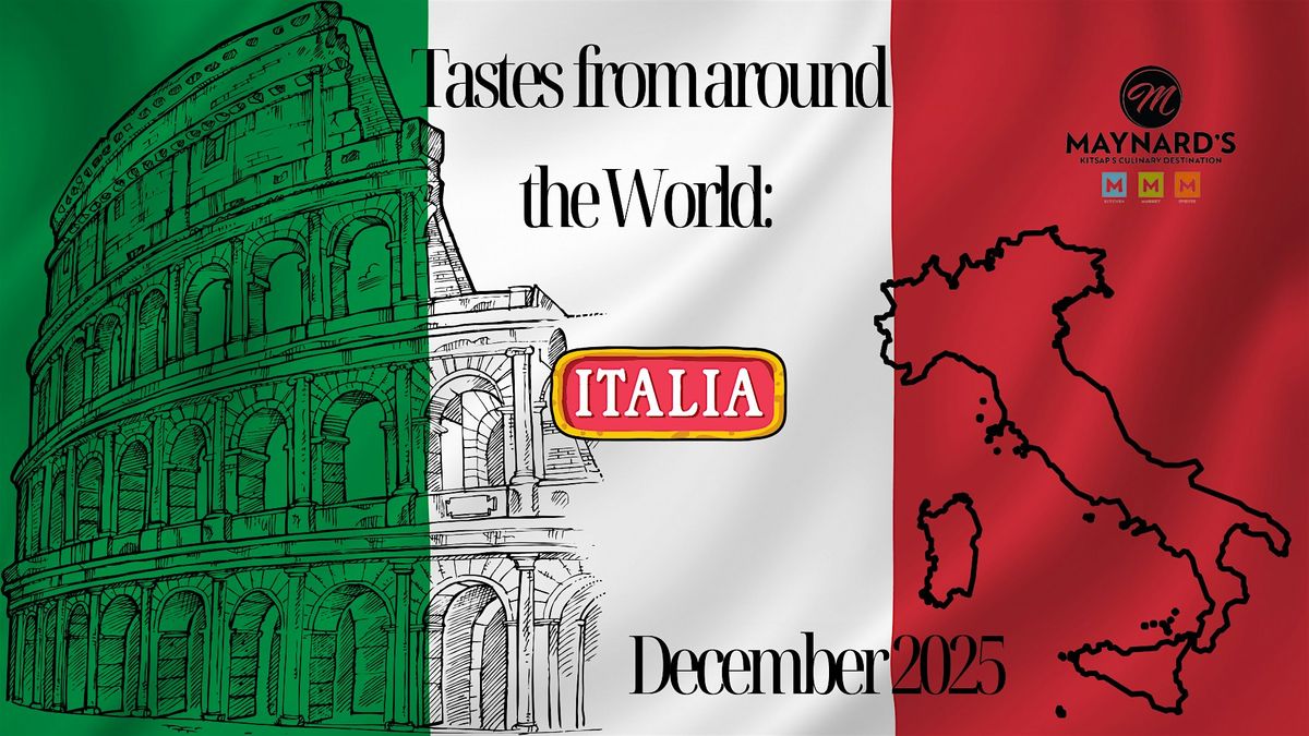 Tastes from around the World: Italy Cooking Class