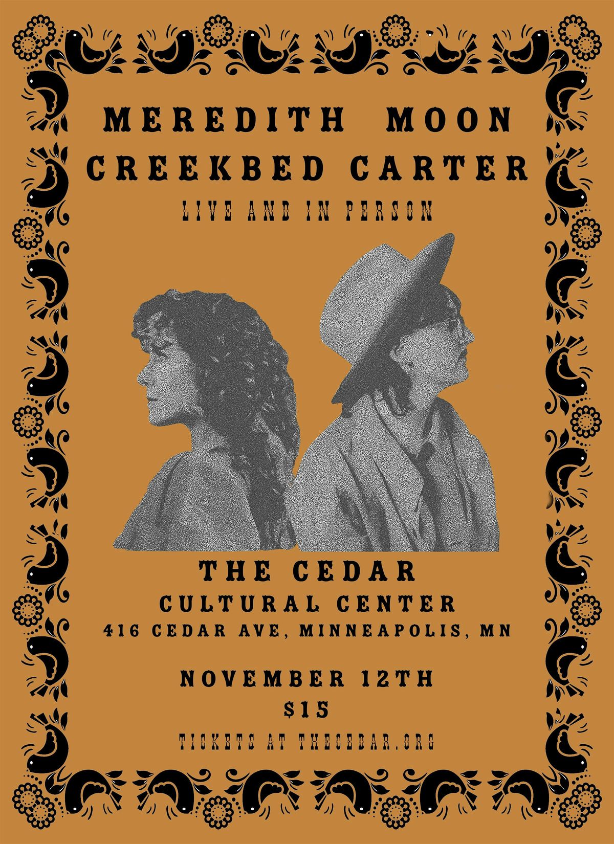 MEREDITH MOON and CREEKBED CARTER