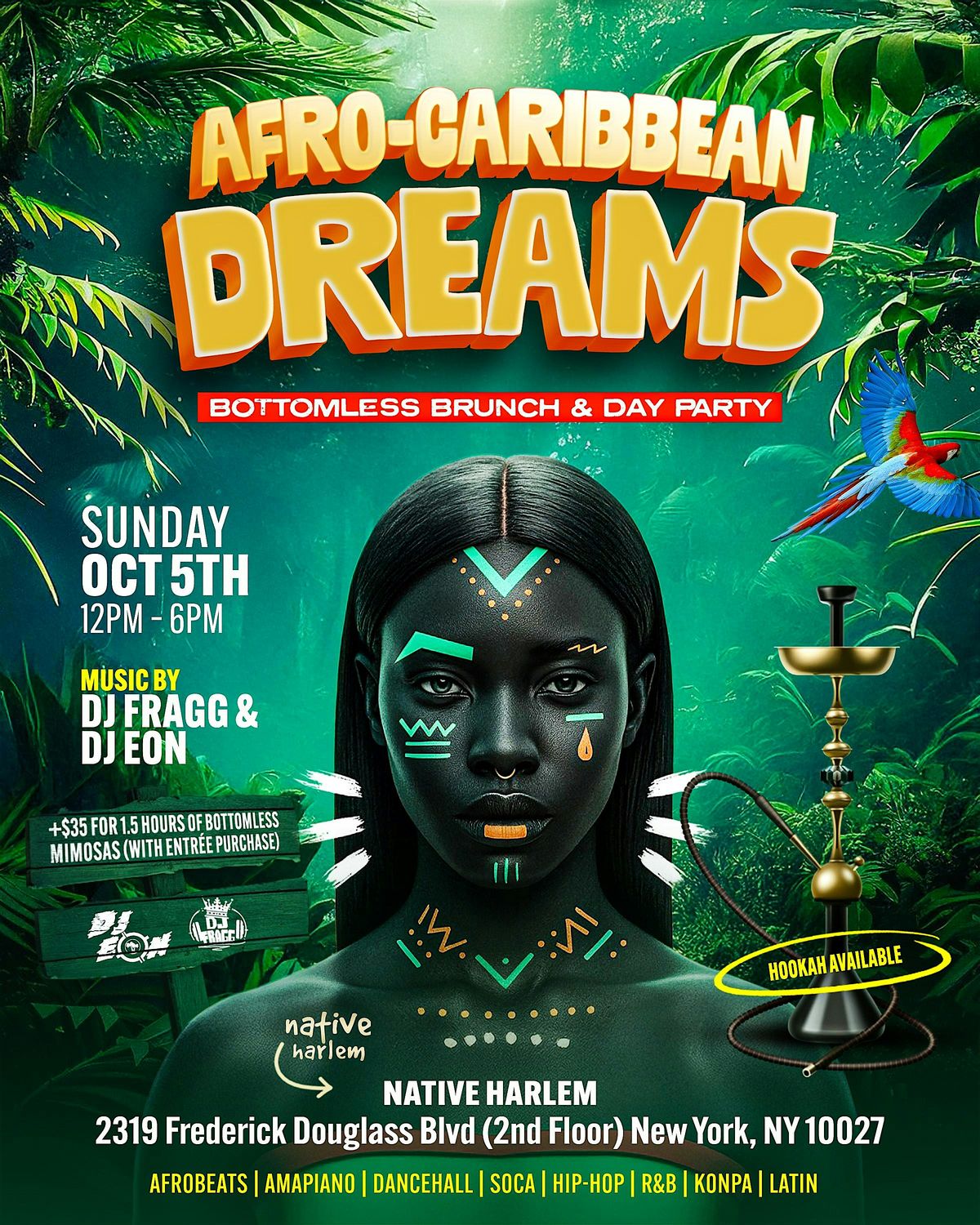 Afro-Caribbean Dreams - Bottomless Brunch & Day Party
