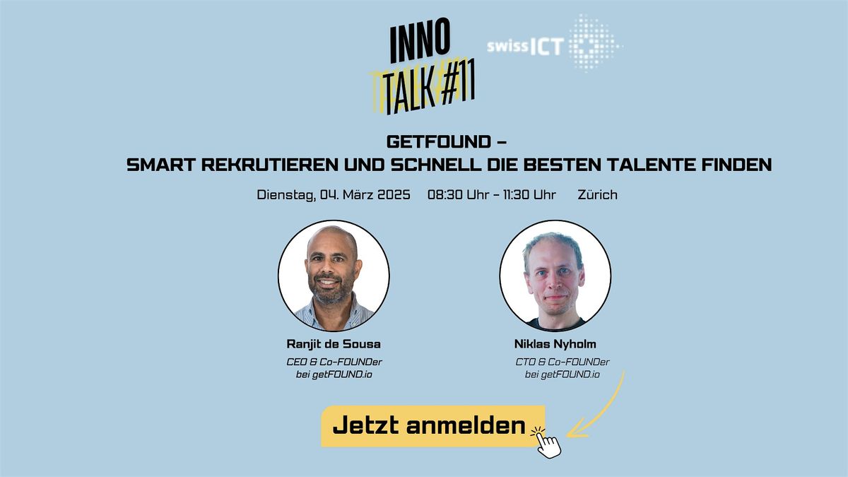 INNOtalk "getFOUND - Smart rekrutieren & schnell die besten Talente finden"