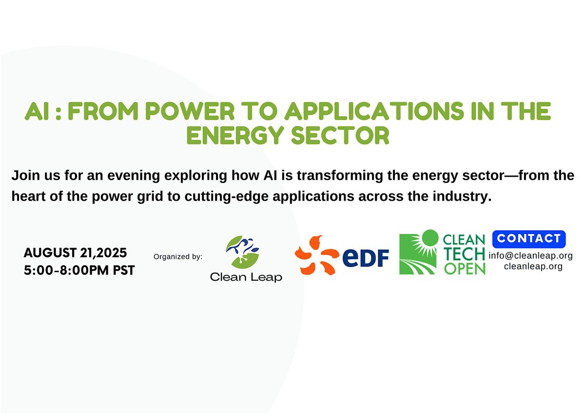 AI : from power to applications in the energy sector