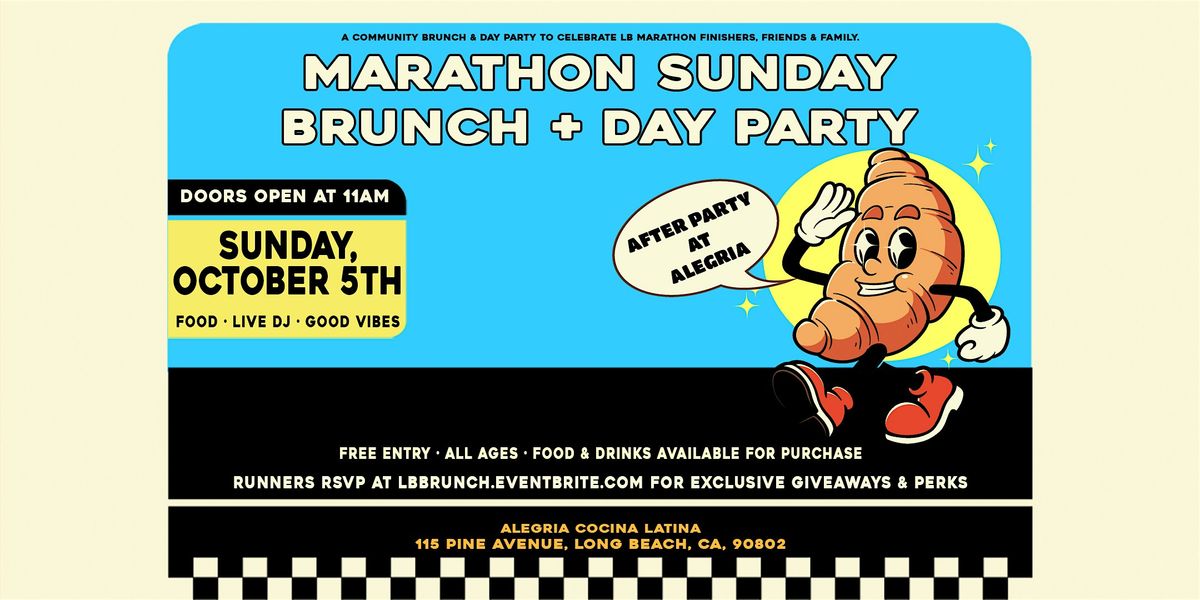 Marathon Sunday Brunch + Day Party in Long Beach!
