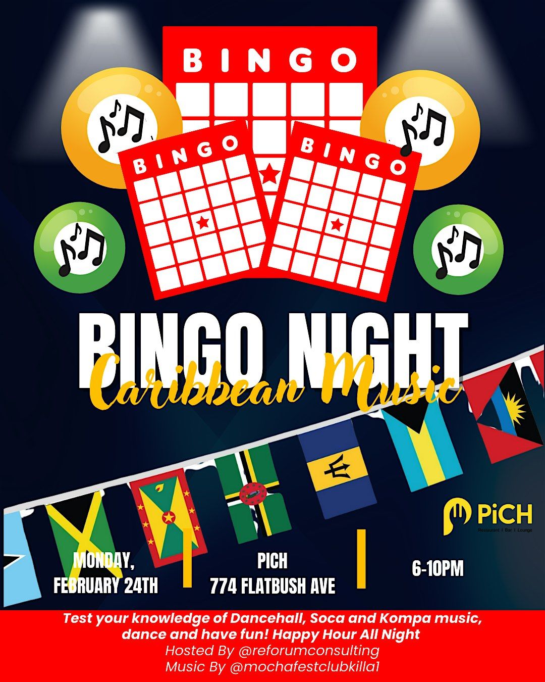 Funday Monday: Caribbean Music BINGO Night