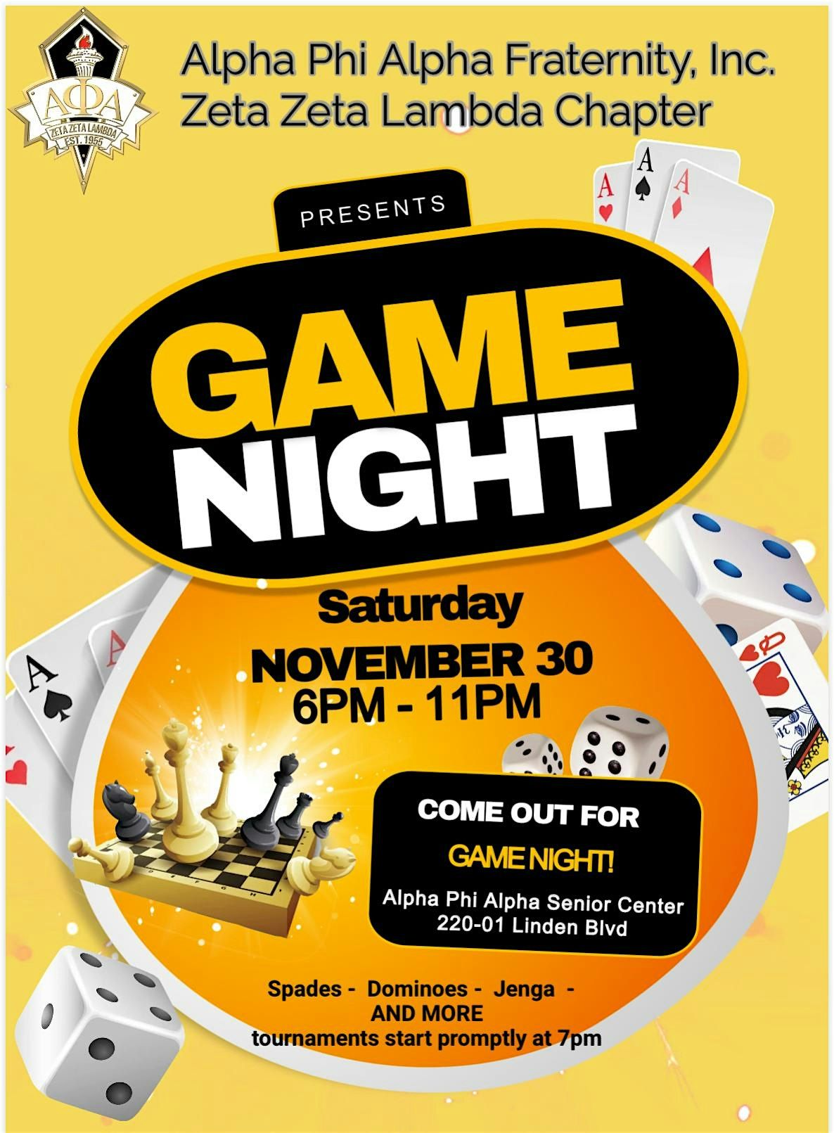 Zeta Zeta Lambda Game Night