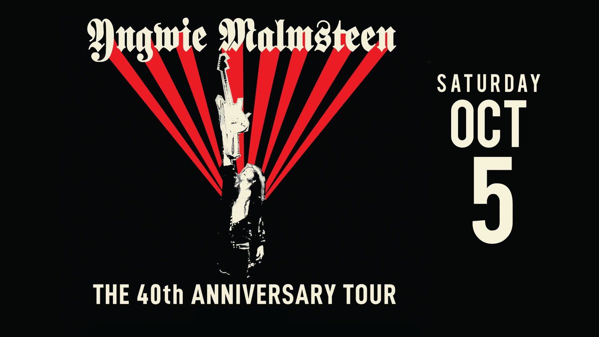 YNGWIE MALMSTEEN 40th Anniversary US Tour at The Met RI