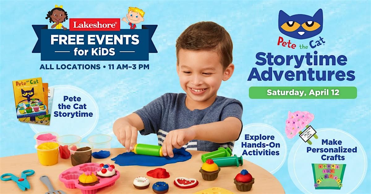 Free Kids Event: Pete the Cat Storytime Adventures (Matthews)