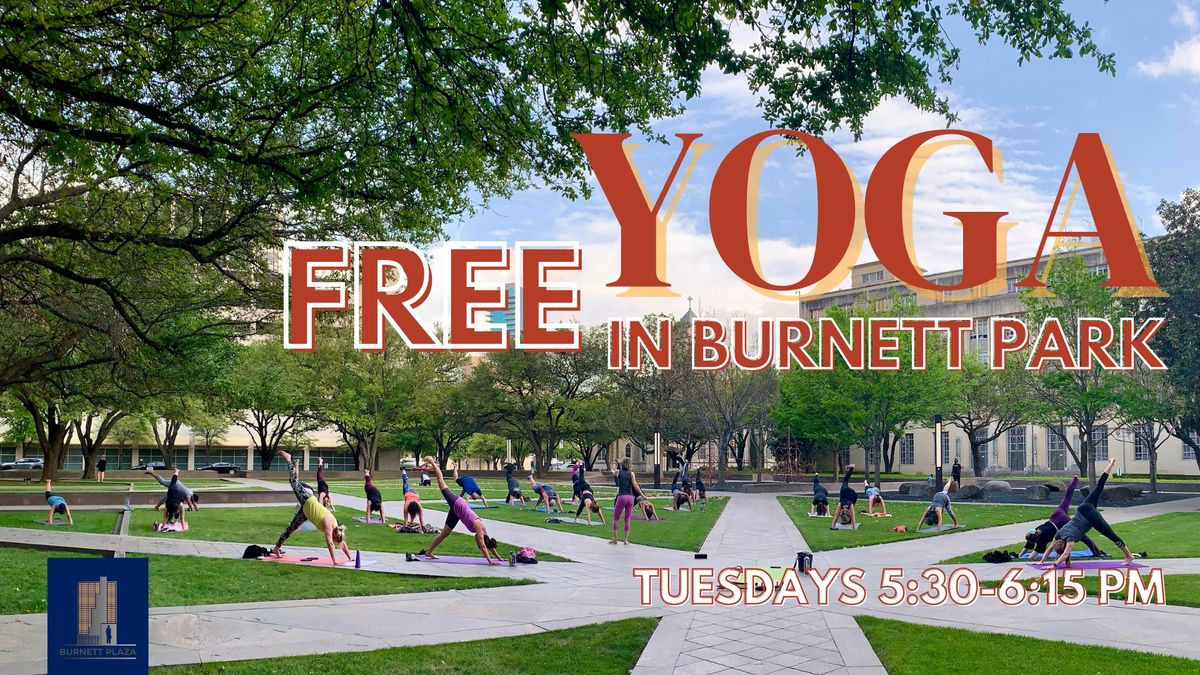 Free Yoga Classes in Burnett Park