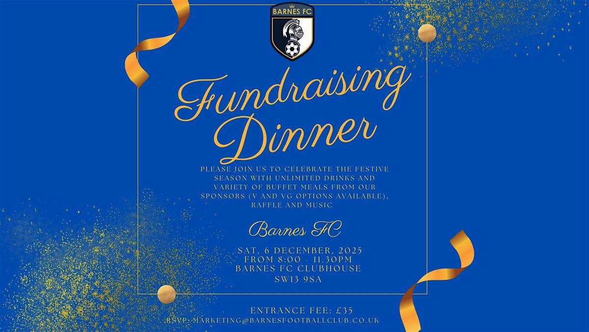 Barnes FC Fundraising Dinner 2025