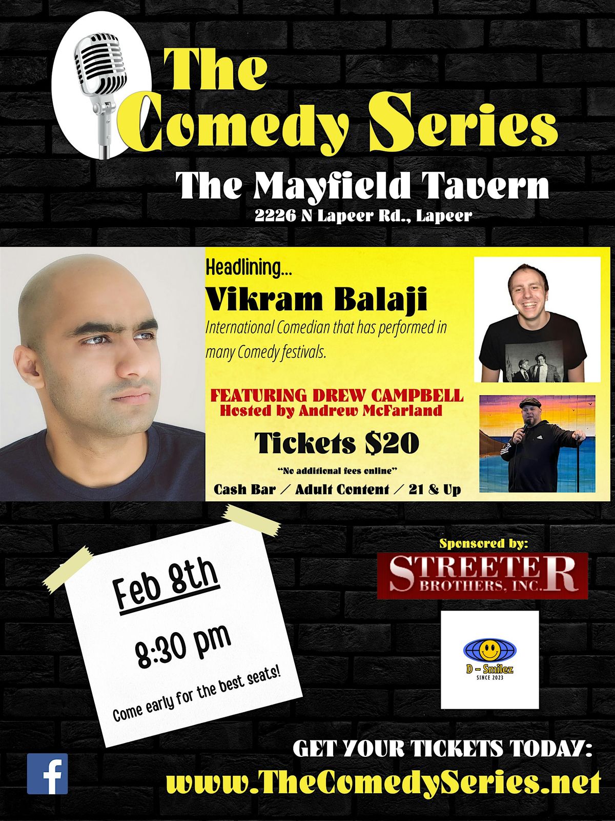 Comedy Show -Mayfield Tavern-Lapeer