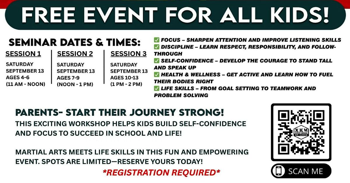 FREE KIDS Anti Bullying Seminar