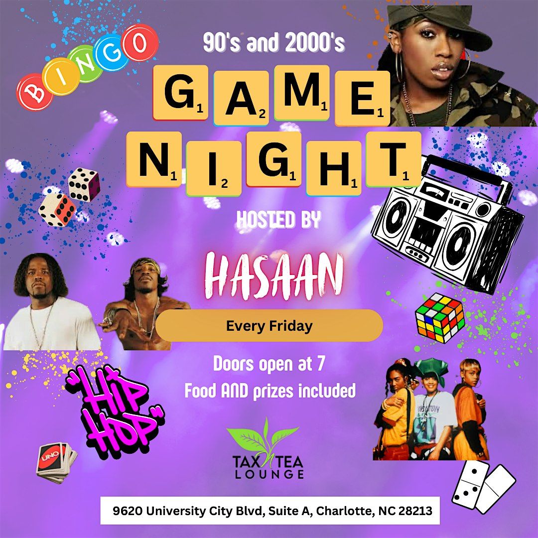 90's and 2000s Hip-Hop & RnB Game Night