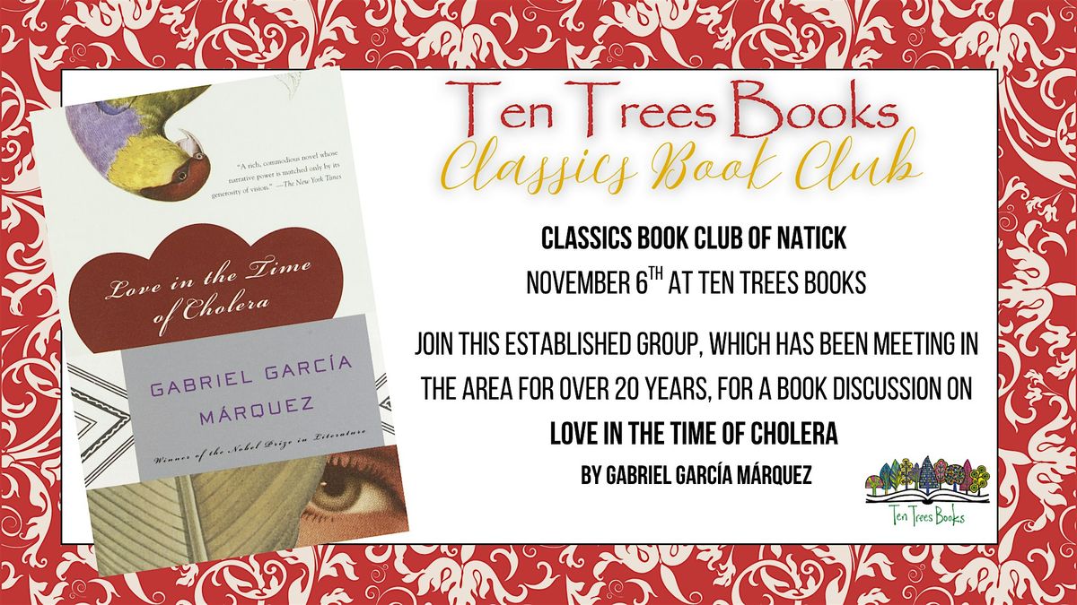 Classics Book Club at Ten Trees Books in Natick