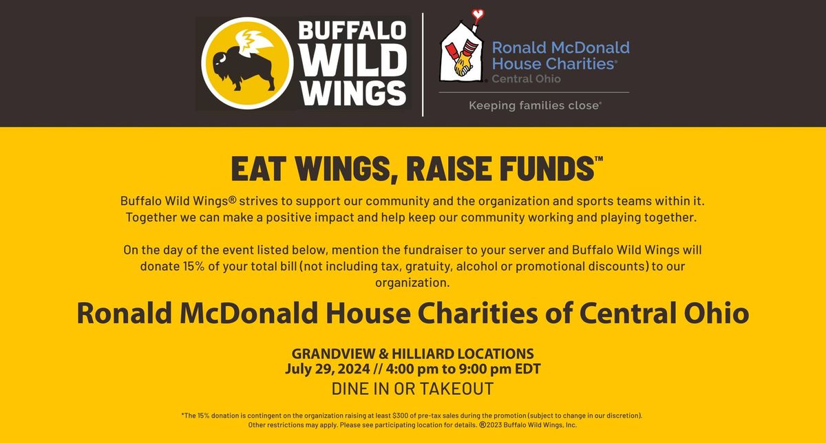 Grandview BWW National Chicken Wing Day Fundraiser 