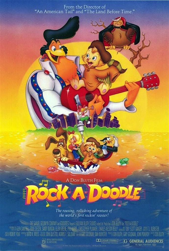 Rock-A-Doodle animated adventure for the whole family at the Select Theater