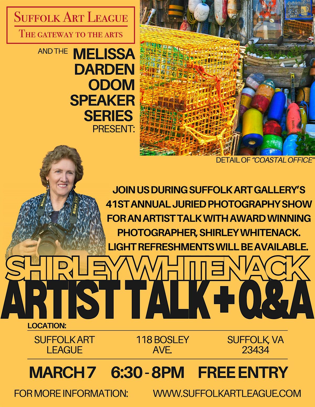 Artist Talk and Q&A with Shirley Whitenack