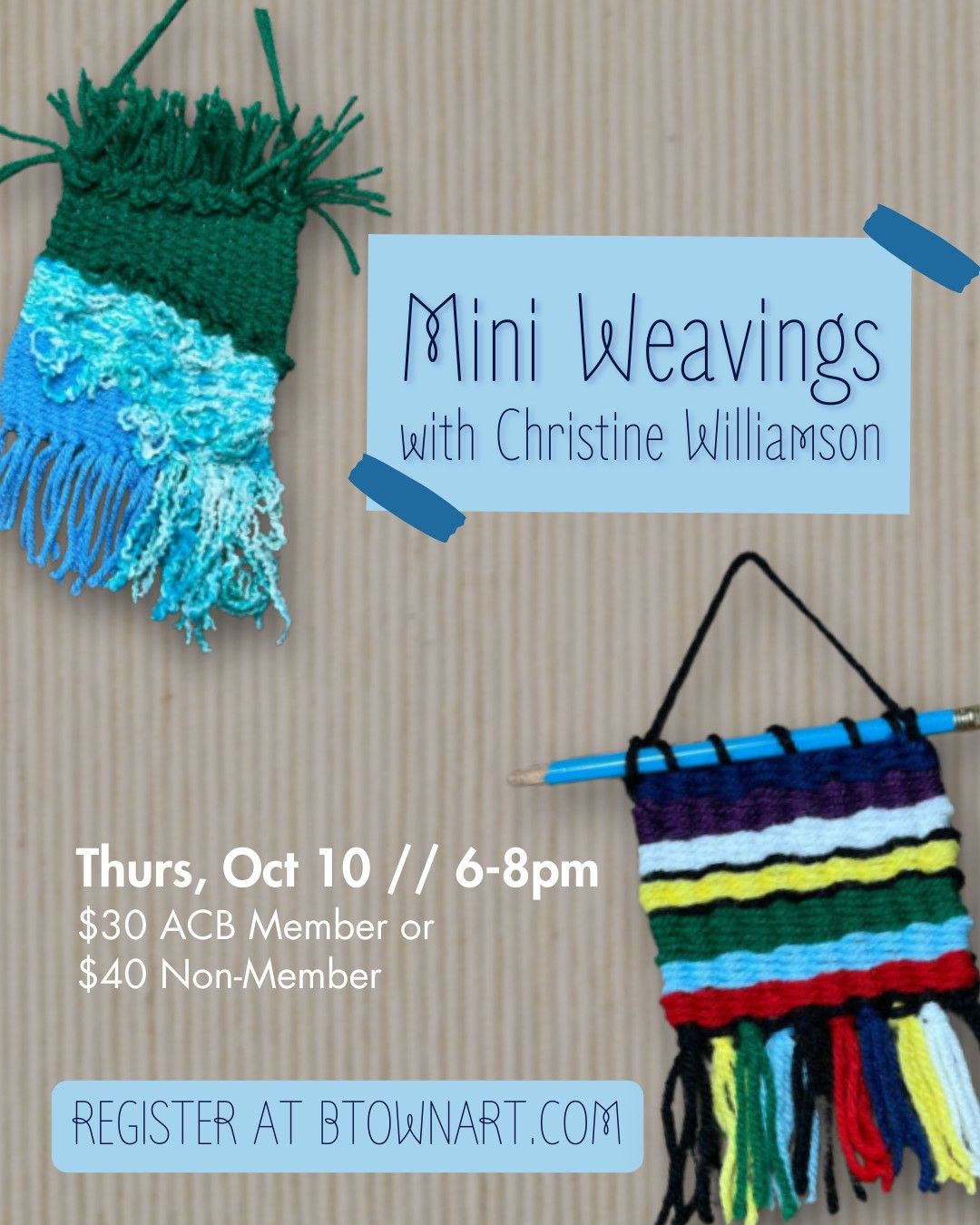 Mini Weavings with Christine Williamson