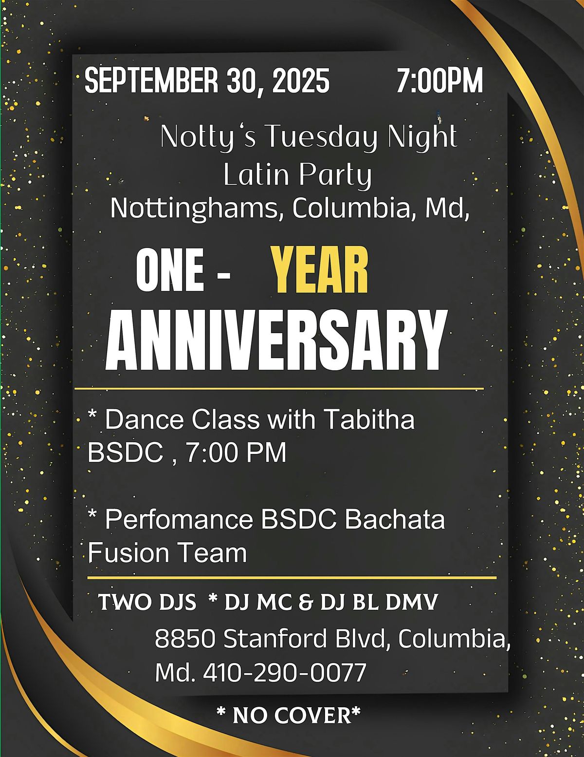 Latin Night\u2019s 1 Year Anniversary Party at Nottingham\u2019s