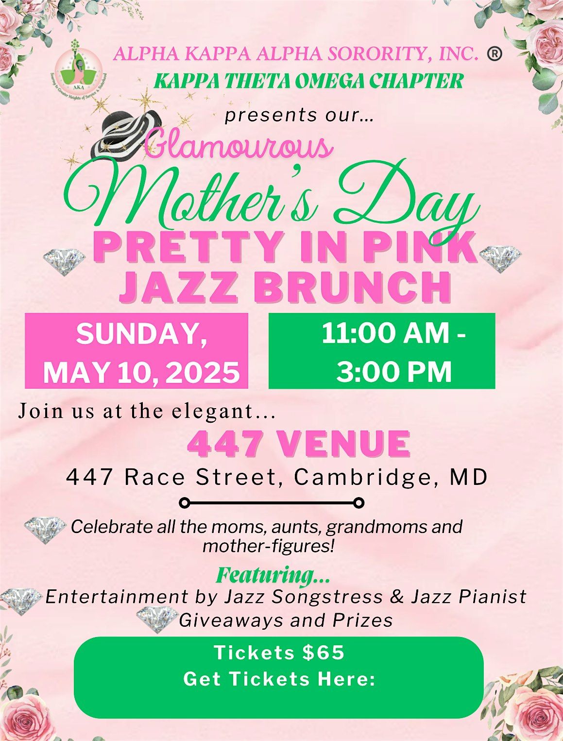 Mother's Day Pretty In Pink Jazz Brunch