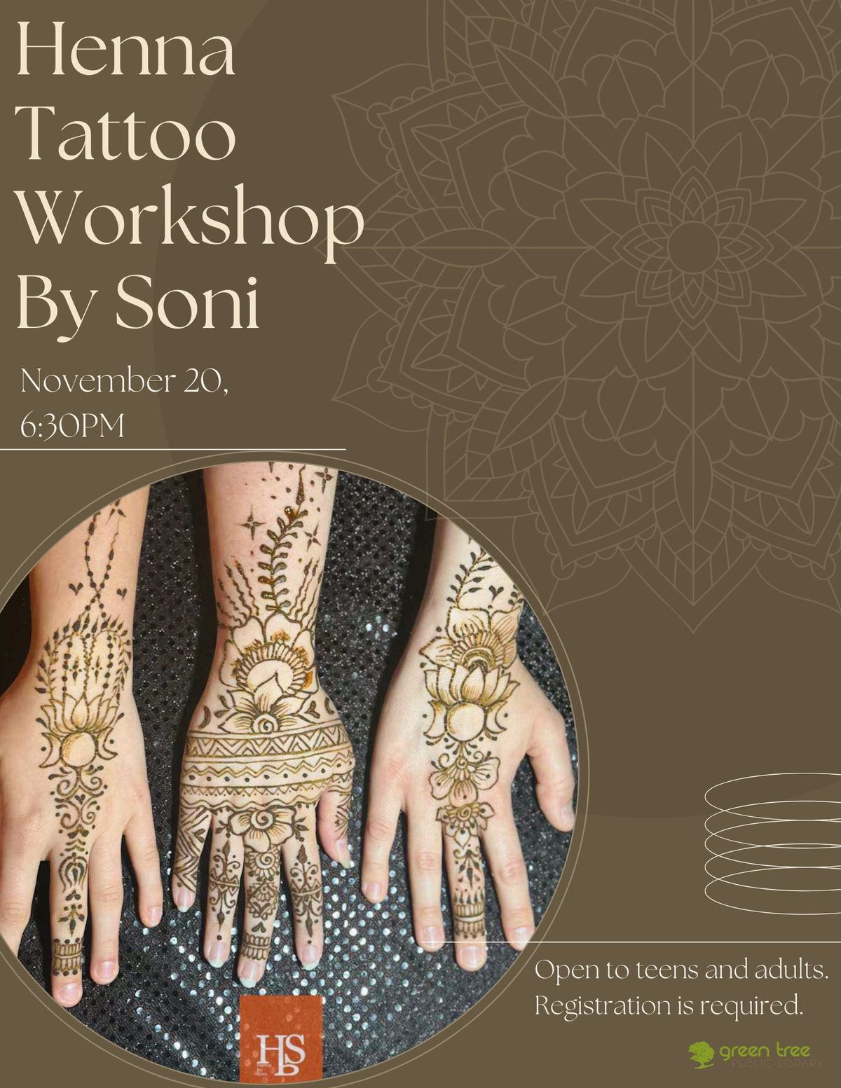 Henna Tattoo Workshop By Soni