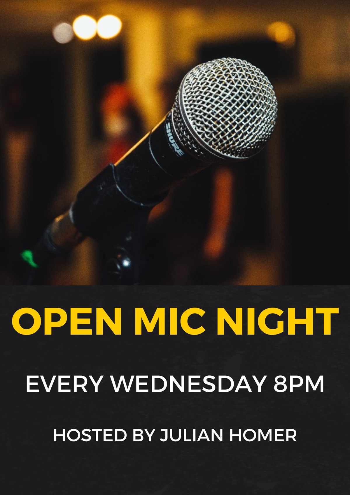 Wednesday open mic