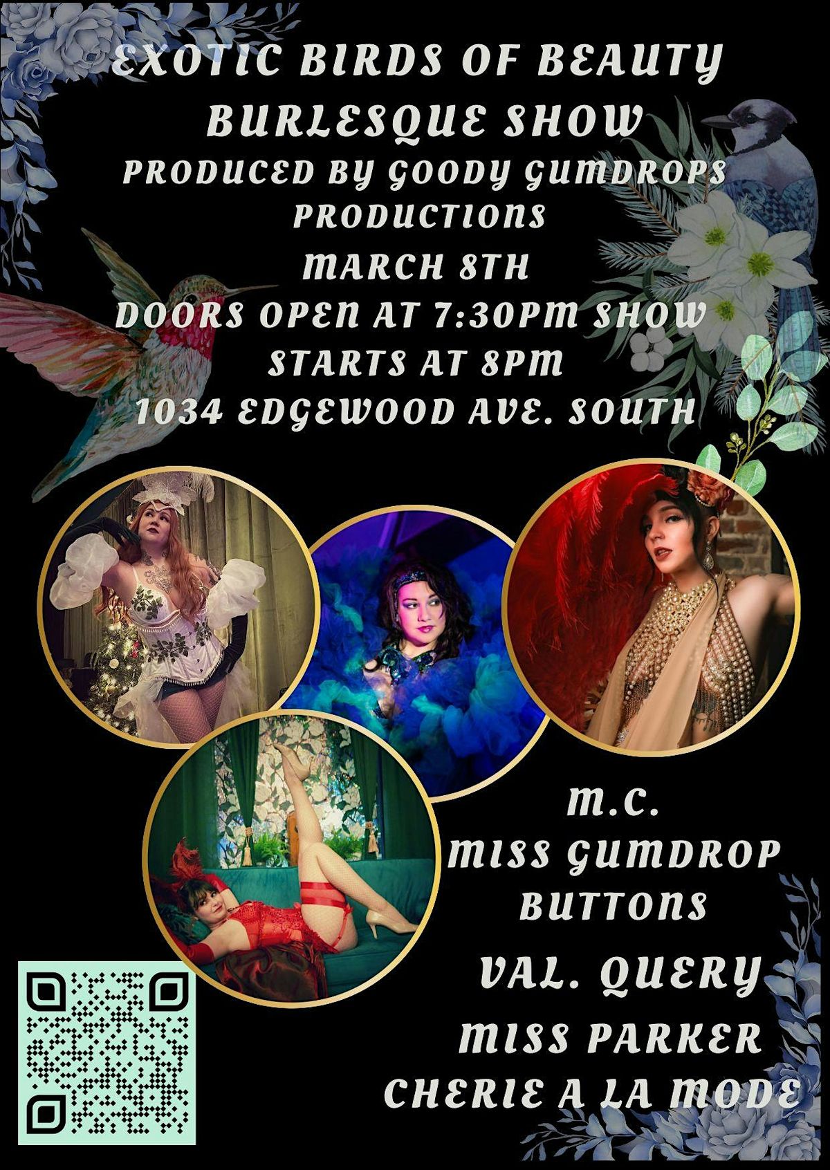 Exotic Birds of Beauty Burlesque show