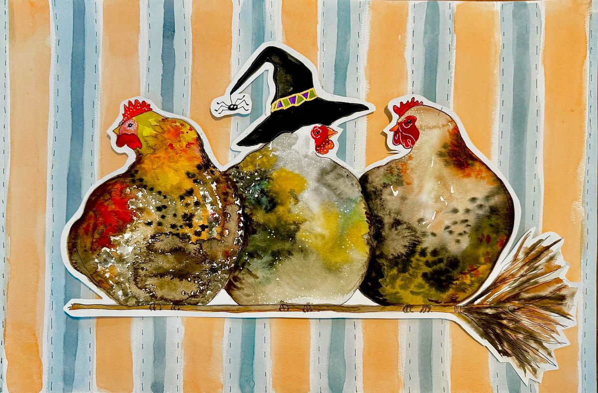 WITCHICKENS :: A fall watercolor class