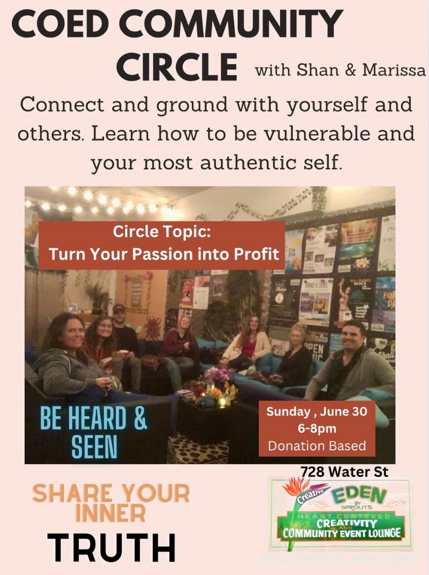 COED Community Circle: Turning Your Passion into Profit