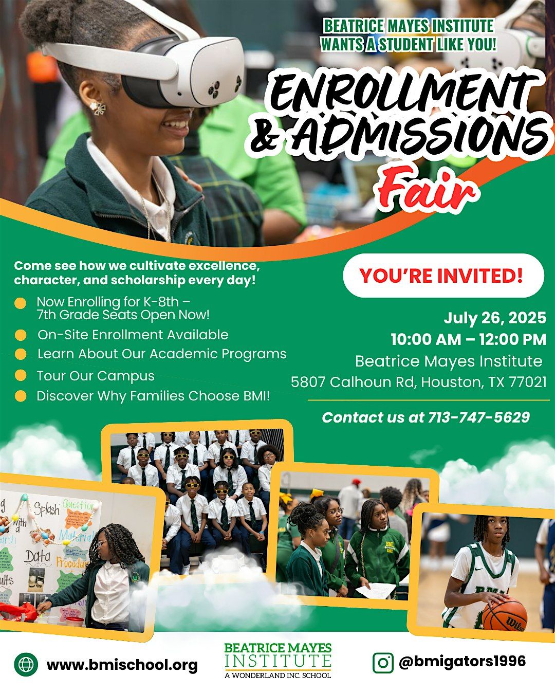 Beatrice Mayes Institute Enrollment and Admissions Fair