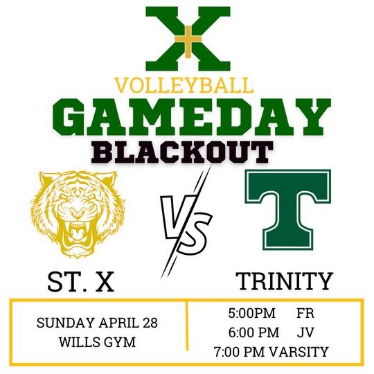 St. X vs Trinity Volleyball Match