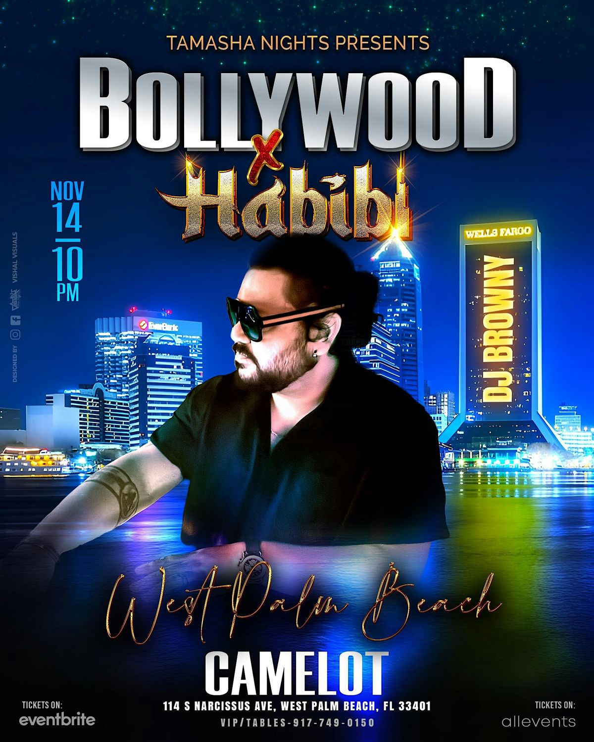 W PALM BEACH- BOLLYWOOD HABIBI NIGHTS FT. DJ BROWNY @CAMELOT