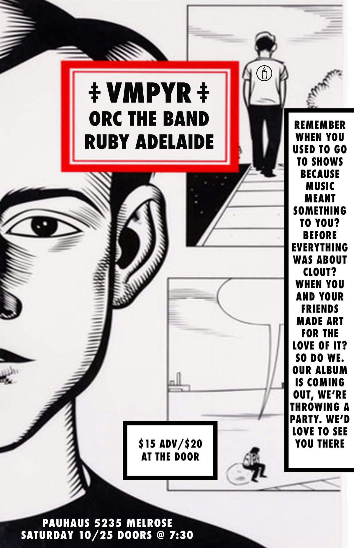 Vmpyr Album Release Show (Feat Orc the Band and Ruby Adelaide)