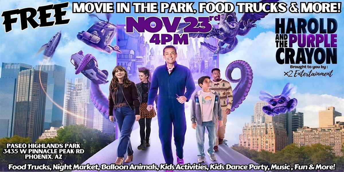 FREE N Phoenix Outdoor Movie, Food Trucks & More! Sat Nov 23rd