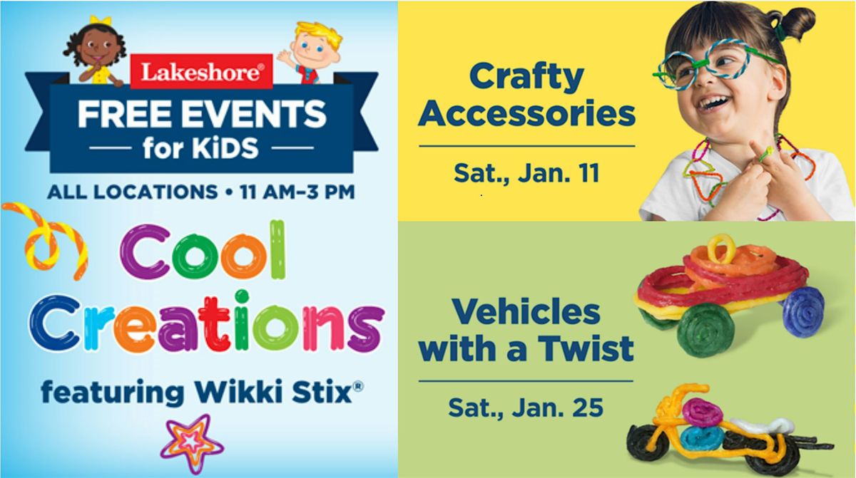 Free Kids Event: Cool Creations featuring featuring Wikki Stix\u00ae (Dallas)