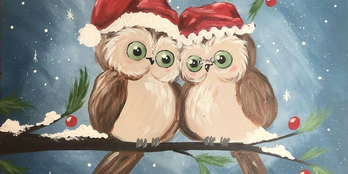 Vintage Christmas Owls - Paint and Sip by Classpop!\u2122