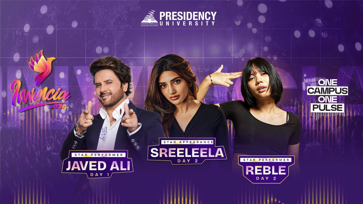 Invincia 2026 Tickets, Presidency University, Bangalore, 10 April to 11 ...
